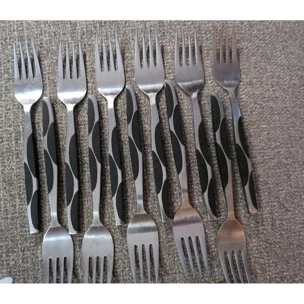 Night & Day Vintage‎ Stainless Flatware Set Atomic Japan  Mid-Century 1950s 60s